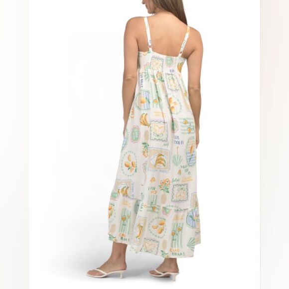 Colorful Graphic Maxi Dress - Picture 2 of 2